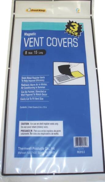 Frost King Magnetic Ventilation Cover Aluminum Brown 8x15 In