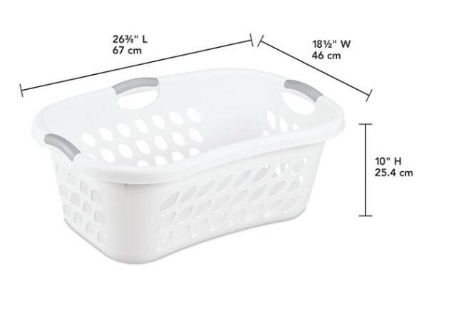 Bushel Ultra™ HipHold Laundry Basket White 3 Bushel Ultra™ HipHold Laundry Basket White