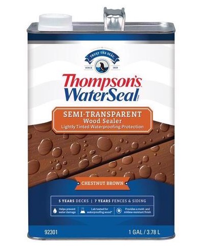 Stain Waterproof Semi-Transparent Chestnut Brown 1 Gal 2 Stain Waterproof Semi-Transparent Chestnut Brown 1 Gal