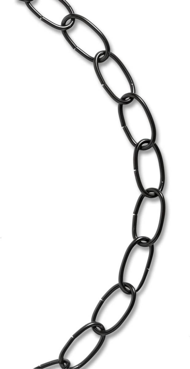 #10 Trade Size X 10-Foot Length Black Steel Decorator Chain