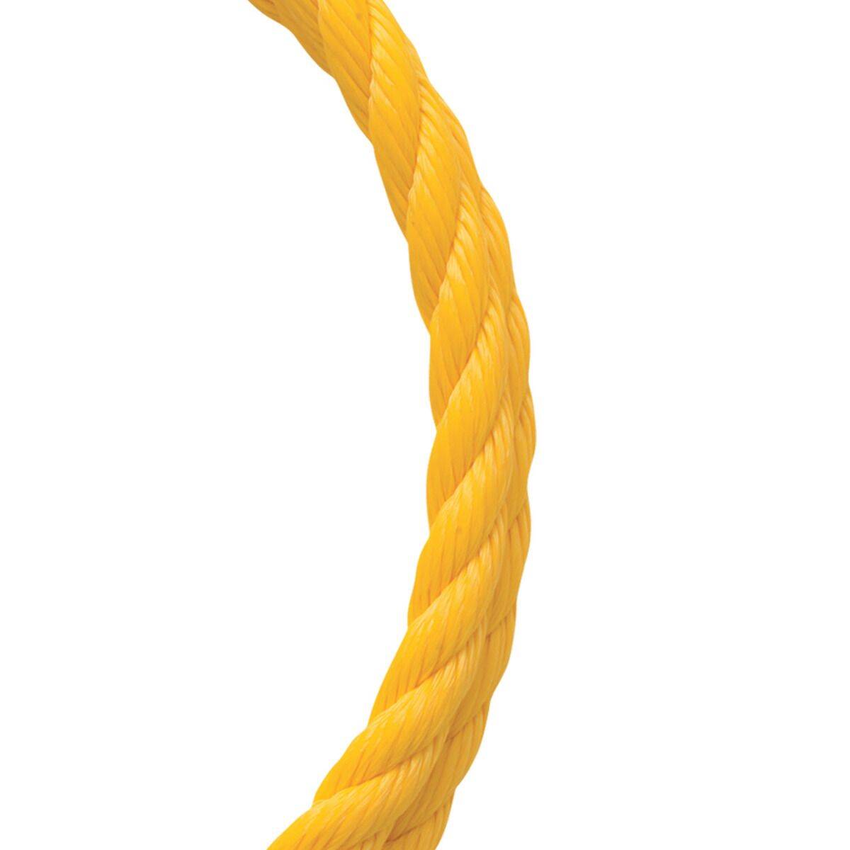 1/4-Inch Diameter X 50-Foot Length Yellow Polypropylene Twisted Rope 3 1/4-Inch Diameter X 50-Foot Length Yellow Polypropylene Twisted Rope