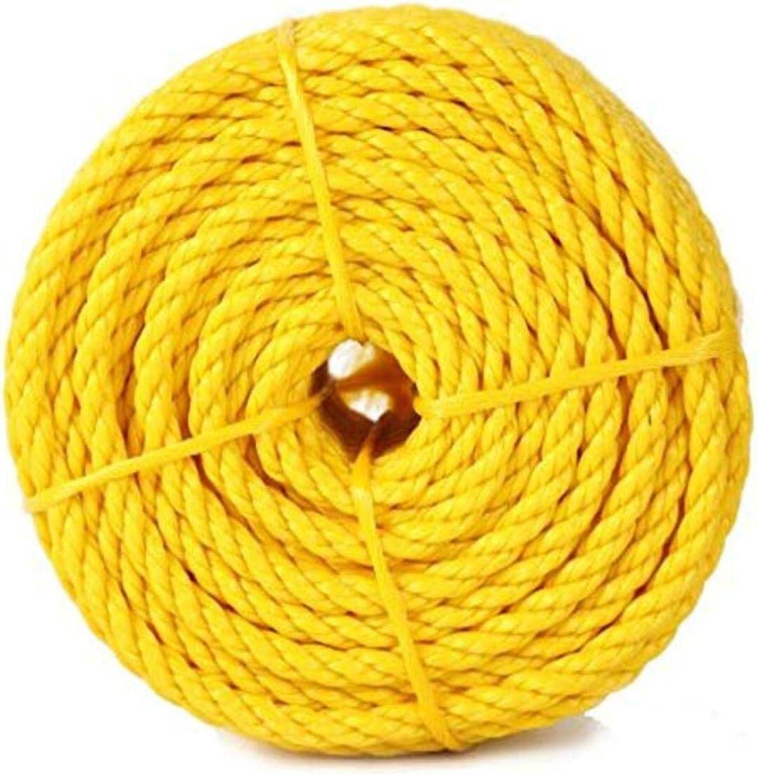 1/2-Inch Diameter X 50-Foot Length Yellow Polypropylene Twisted Rope