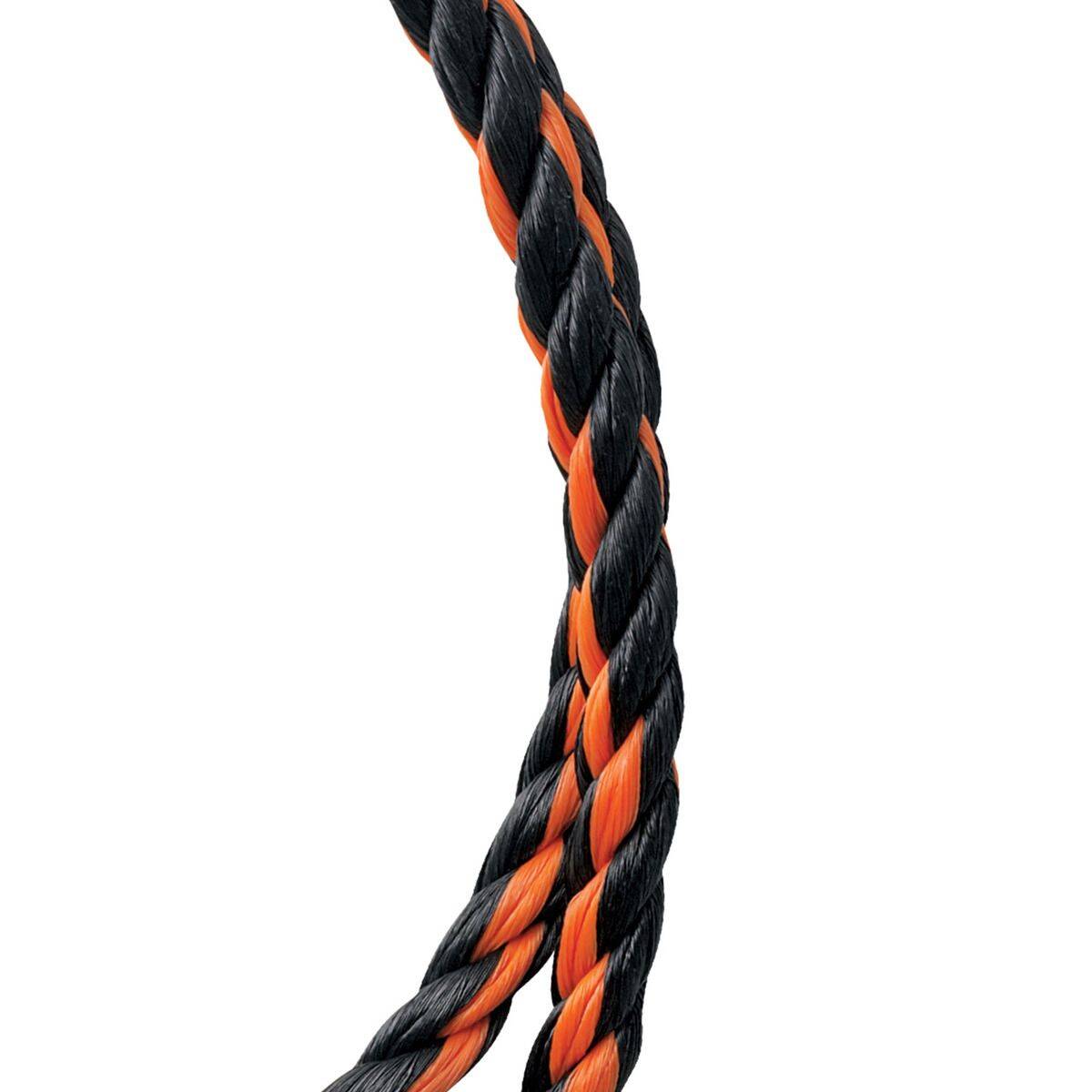 1/2-Inch Diameter Orange And Black Polypropylene Twisted Rope, Per Foot 2 1/2-Inch Diameter Orange And Black Polypropylene Twisted Rope, Per Foot