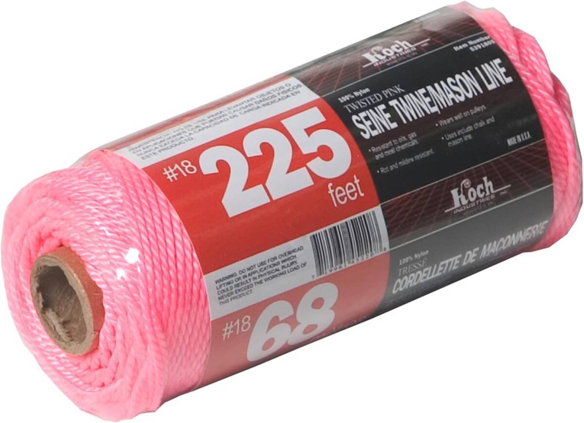 Mason Line Twisted Pink #18 Diameter 225-Foot Length