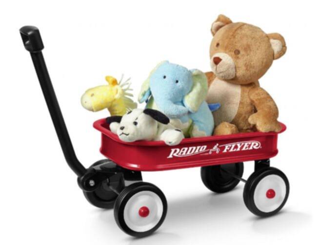 Little Red Steel Toy Wagon