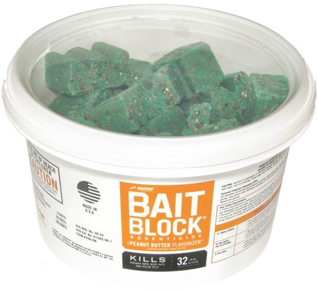 Bait Block Peanut Butter Flavor Rodent Killer