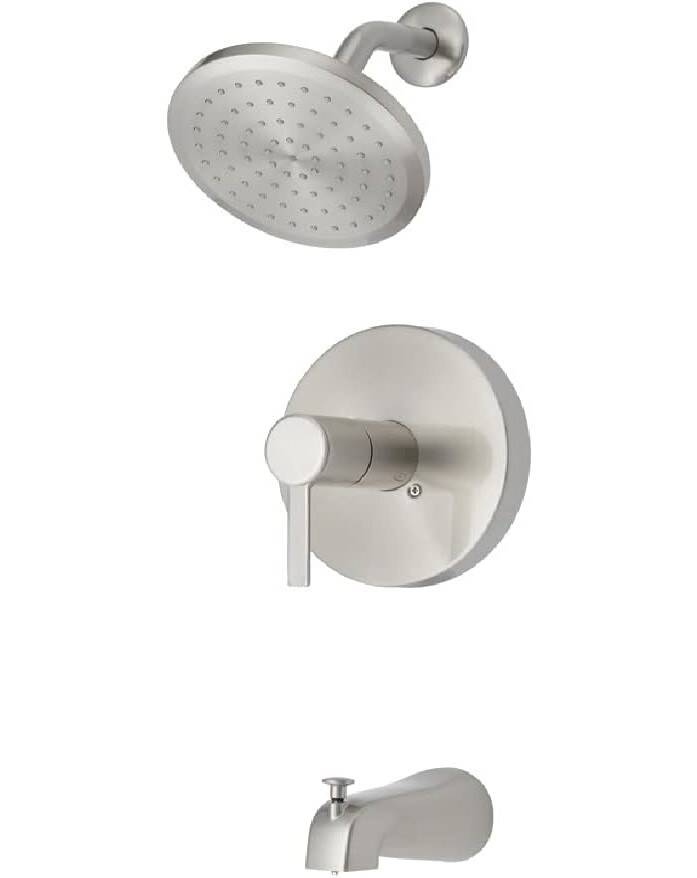 Brushed Nickel 1-Handle Tub & Shower Trim Kit - 1-Function Showerhead, 1.75 GPM, Pressure Balance VERSITECH® Valve Included 3 Brushed Nickel 1-Handle Tub & Shower Trim Kit - 1-Function Showerhead, 1.75 GPM, Pressure Balance VERSITECH® Valve Included