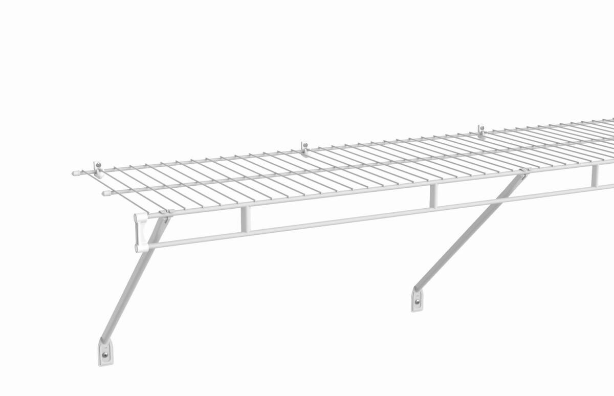 8-Foot x 12-Inch Wardrobe Shelf and Rod