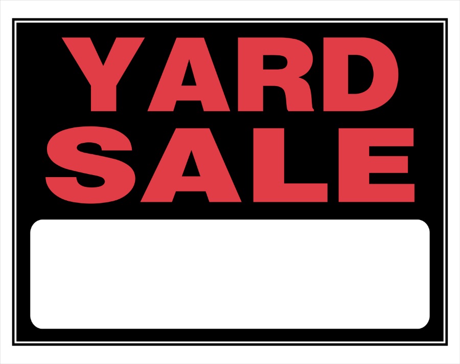 Yard Sale Sign 15x19