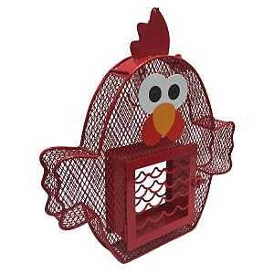 Chicken Suet 'n SeedBird Feeder for Suet Cakes and Sunflower Seeds