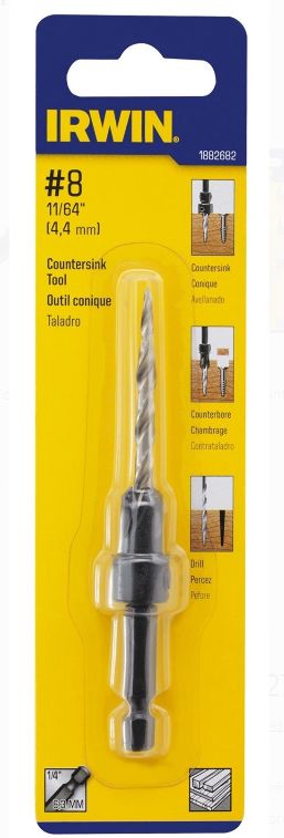 #8 -11/64-Inch Tapered Wood Countersink Drill Bit 2 #8 -11/64-Inch Tapered Wood Countersink Drill Bit