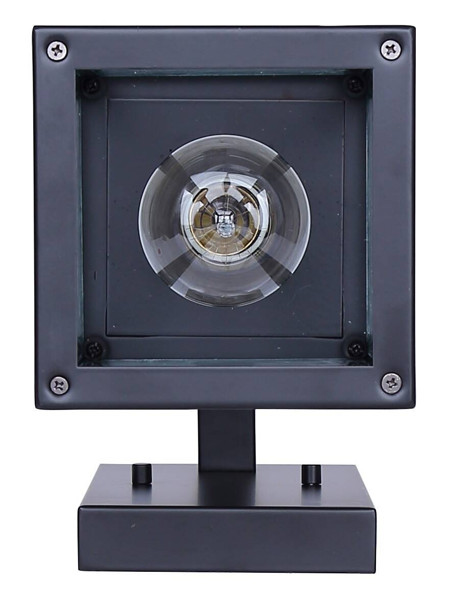 Alaina 1-Light Outdoor Fixture Seeded Glass-Black 1 Alaina 1-Light Outdoor Fixture Seeded Glass-Black