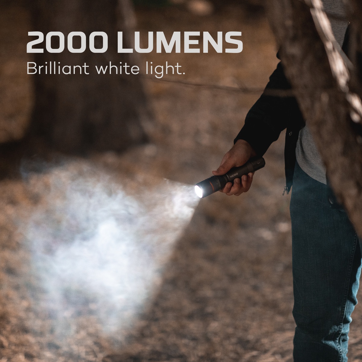 2000 Lumen LED Rechargeable Flashlight
