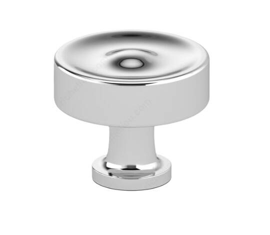 1-3/8-Inch Chrome Traditional Metal Knob 3 1-3/8-Inch Chrome Traditional Metal Knob