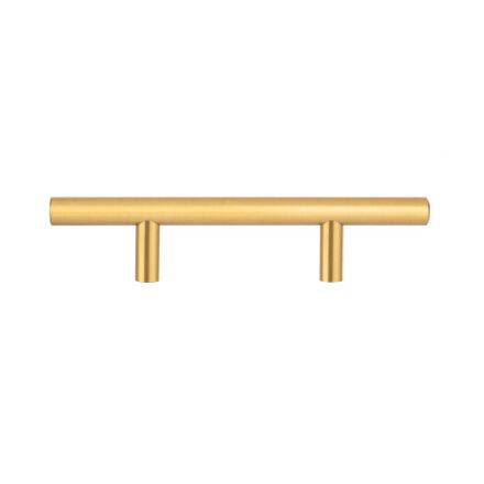 6-1/8-inch Brushed Aurum Gold Cabinet Bar Pull 2 6-1/8-inch Brushed Aurum Gold Cabinet Bar Pull