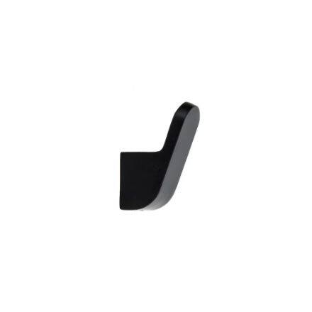 2-1/8-Inch Matte Black Single Hook