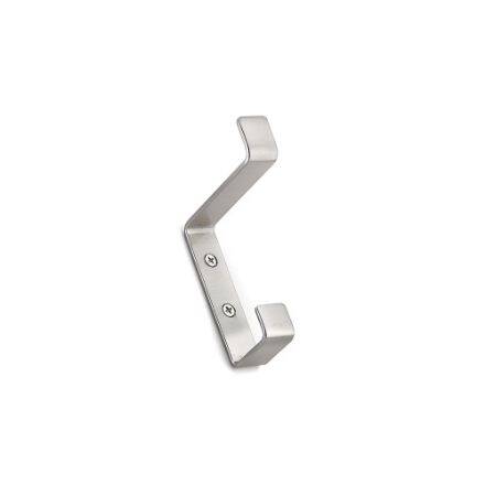 4-3/8-inch Brushed Nickel Utility Metal Coat Hook 2 4-3/8-inch Brushed Nickel Utility Metal Coat Hook