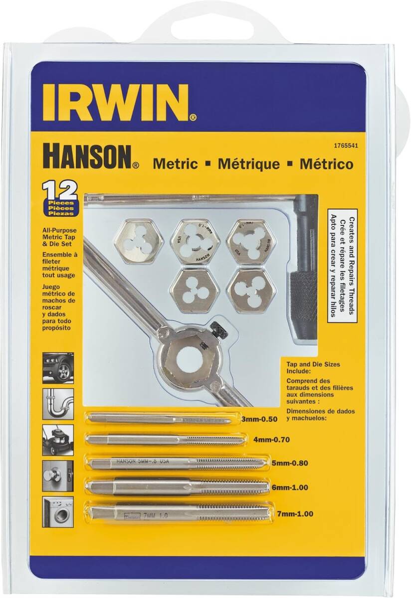 3mm-7mm Tap and Die Set Metric 12 Piece