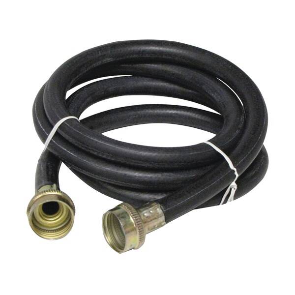 Washing Machine Hose, 3/4-Inch Female X Female Thread, Rubber