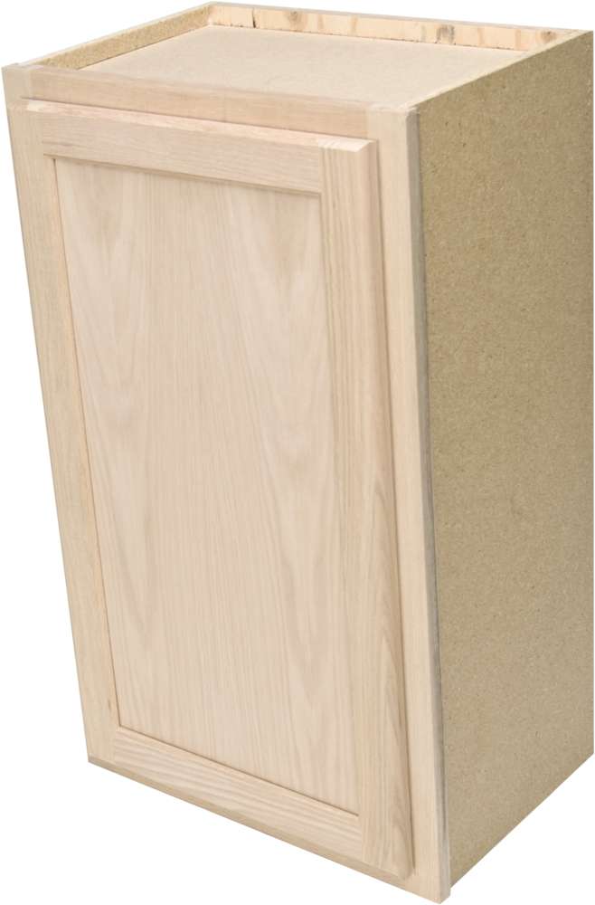 12 x 30 x 12-Inch Premier Unfinished Oak Single Door Wall Cabinet