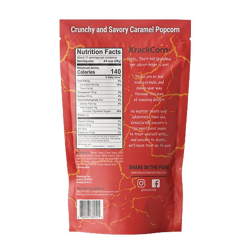 11-Ounce Crunchy and Savory Caramel Popcorn