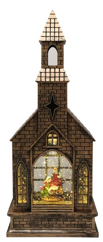 13.5-Inch Glistening Church