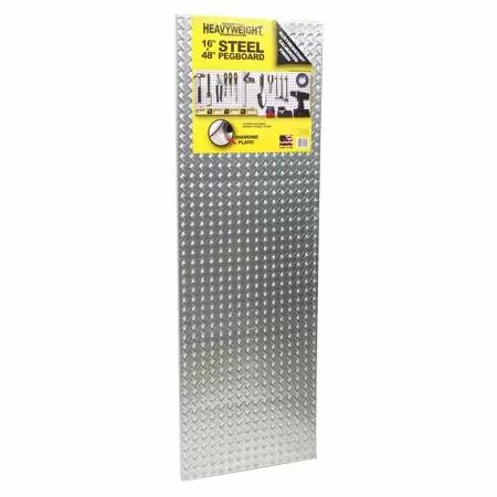 16-Inch x 48-Inch John Sterling, Heavyweight Steel Diamond Pegboard