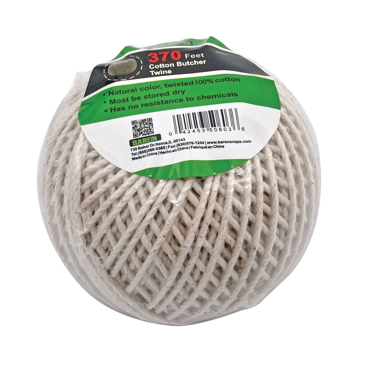 370-Foot Brown Cotton Butcher Twine