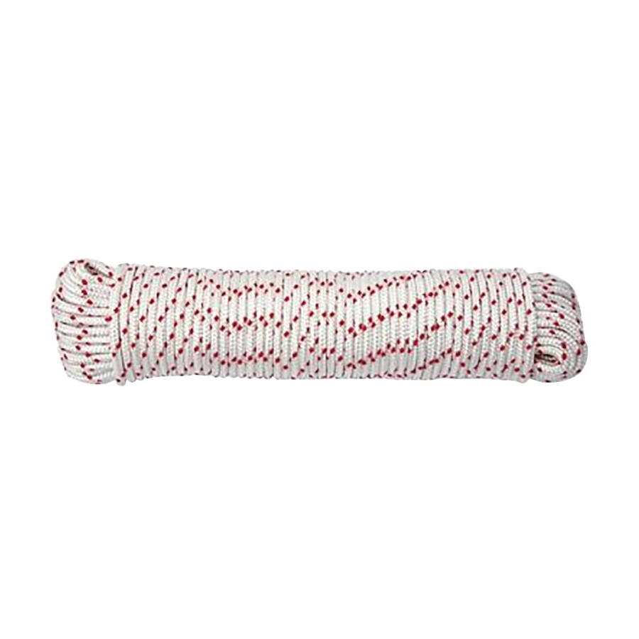 5/16-Inch X 50-Foot White/Red Double Braid Polyester Rope