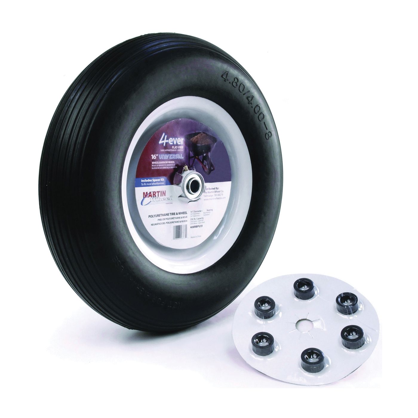 16-Inch Wheelbarrow Wheel With Universal Hub 1 16-Inch Wheelbarrow Wheel With Universal Hub
