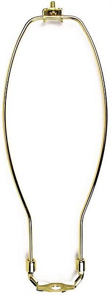 Polished Brass Detachable Lamp Harp 12 In