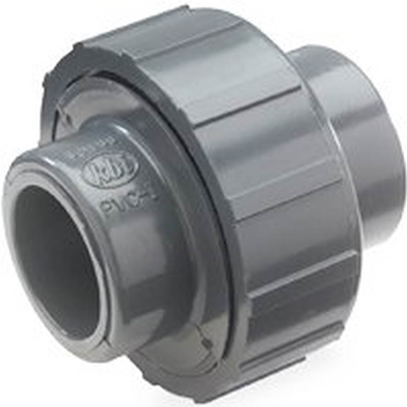 SCH 80 SOLV x SOLV PVC Pressure Solvent Union, 1-1/4\