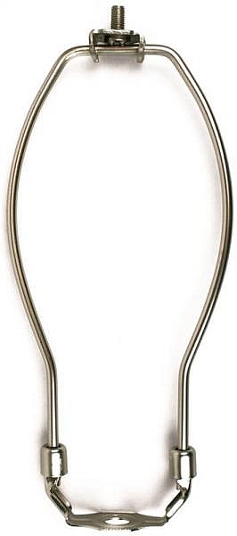 Brushed Pewter Detachable Lamp Harp 8 In