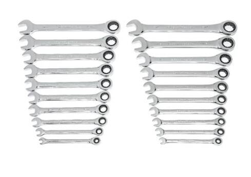 Gearwrench 20-Piece SAE and Metric Combination Rachet Wrench Set