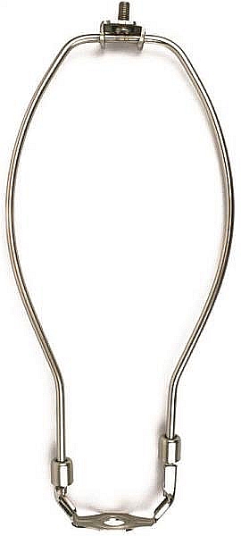 Brushed Pewter Detachable Lamp Harp 10 In