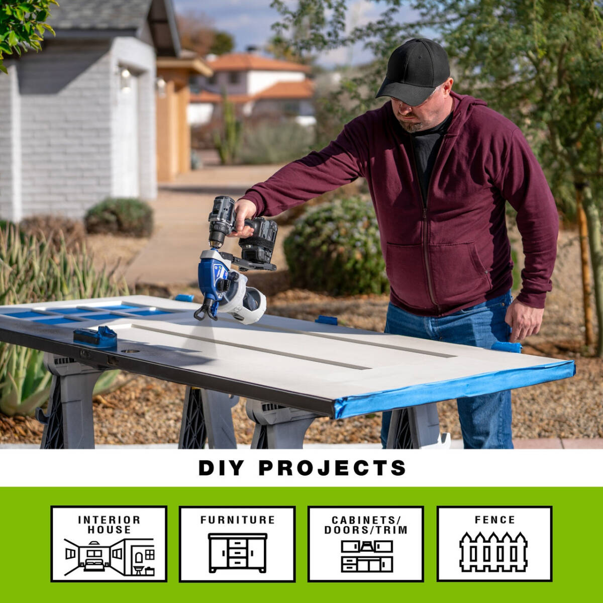 TrueCoat 360™-Series 2000 PSICordless Airless Drill Paint Sprayer 4 TrueCoat 360™-Series 2000 PSICordless Airless Drill Paint Sprayer