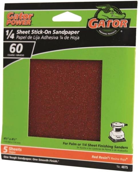 Gator 60-Grit Stick-On Sandpaper 5-Pack 1 Gator 60-Grit Stick-On Sandpaper 5-Pack