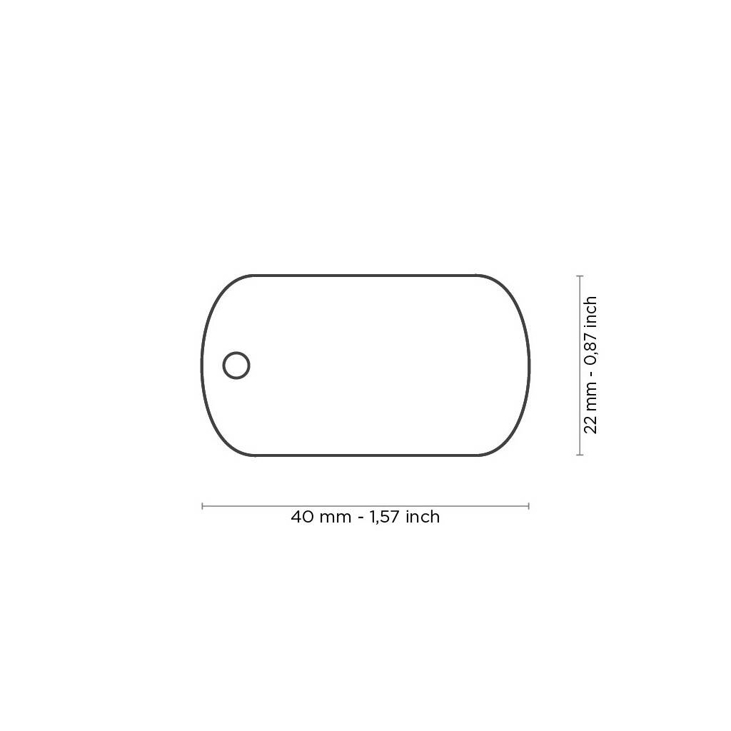 Mexican Flag Pet Identification Tag