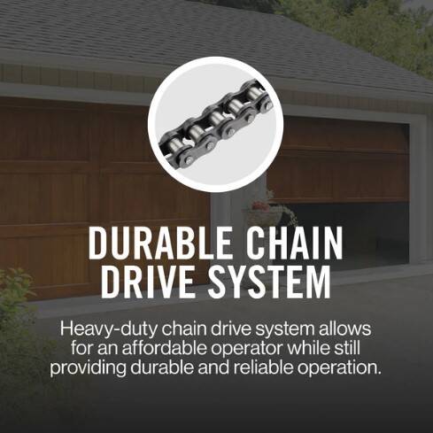60-Watt Chain Drive Garage Door Opener with Remote Control 1 60-Watt Chain Drive Garage Door Opener with Remote Control
