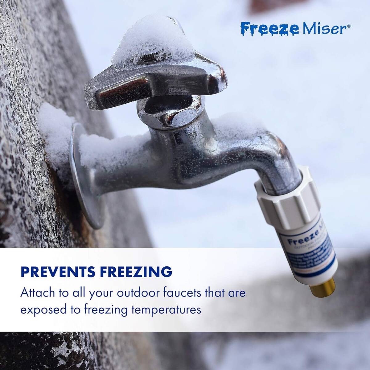 The Freeze Miser® Outdoor Faucet Freeze Protector, 2-Pack 5 The Freeze Miser® Outdoor Faucet Freeze Protector, 2-Pack