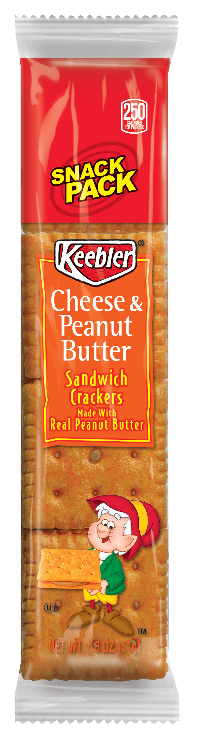 1.8-Ounce Cheese And Peanut Butter Sandwich Crackers