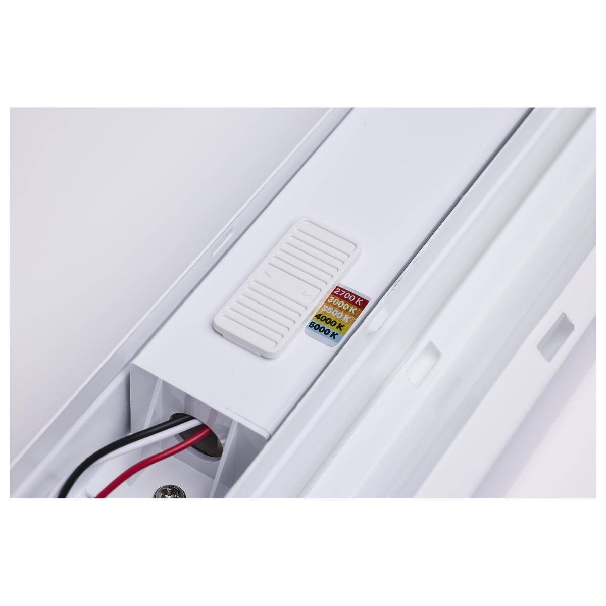 LED 4-Foot Strip Light 19 Watts White Finish 3 LED 4-Foot Strip Light 19 Watts White Finish