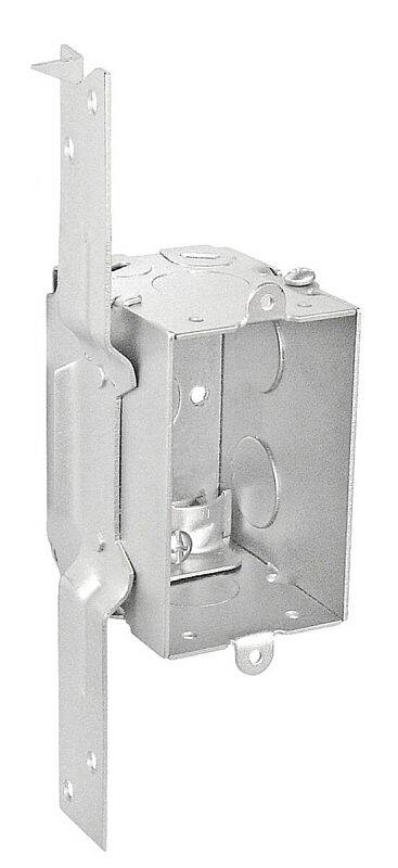 3 X 2-Inch 2-1/2-Inch Deep Gangable Bracketed Switch Box With Romex Clamps 1 3 X 2-Inch 2-1/2-Inch Deep Gangable Bracketed Switch Box With Romex Clamps