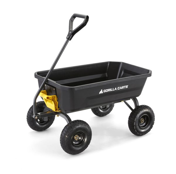 4-Cubic Foot Poly Garden Dump Cart 6 4-Cubic Foot Poly Garden Dump Cart