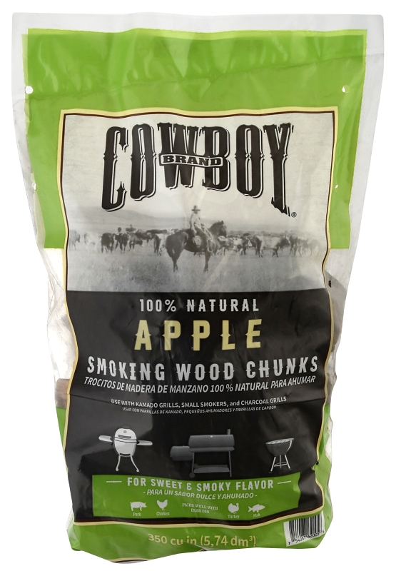 Apple Wood Smoking Chunks, 350 cu. in. 2 Apple Wood Smoking Chunks, 350 cu. in.