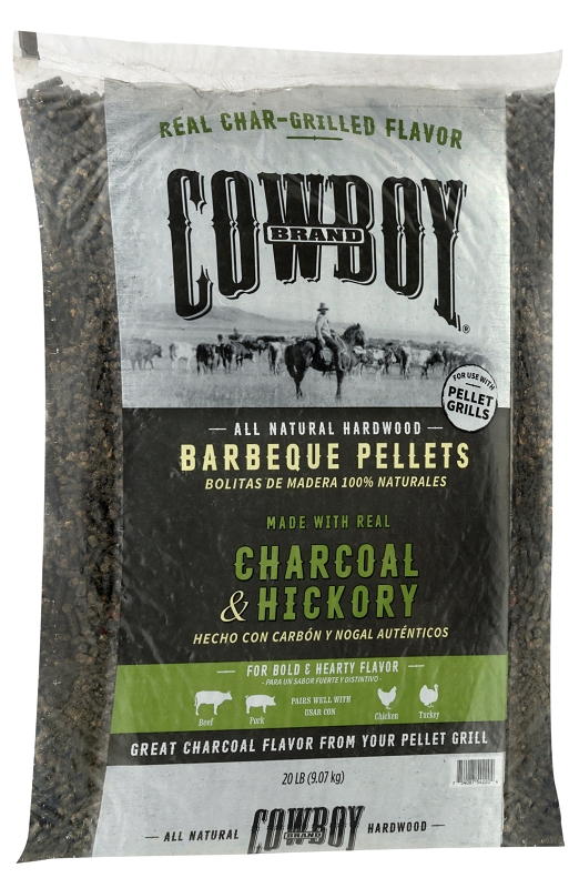 Charcoal & Hickory Smoking Wood Pellets, 20 lb