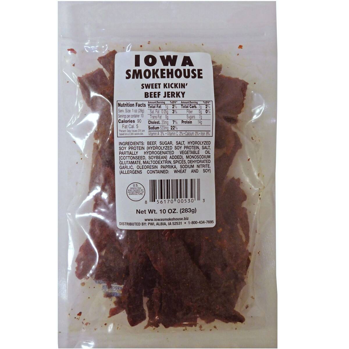 10-Ounce Sweet Kickin' Beef Jerky 3 10-Ounce Sweet Kickin' Beef Jerky