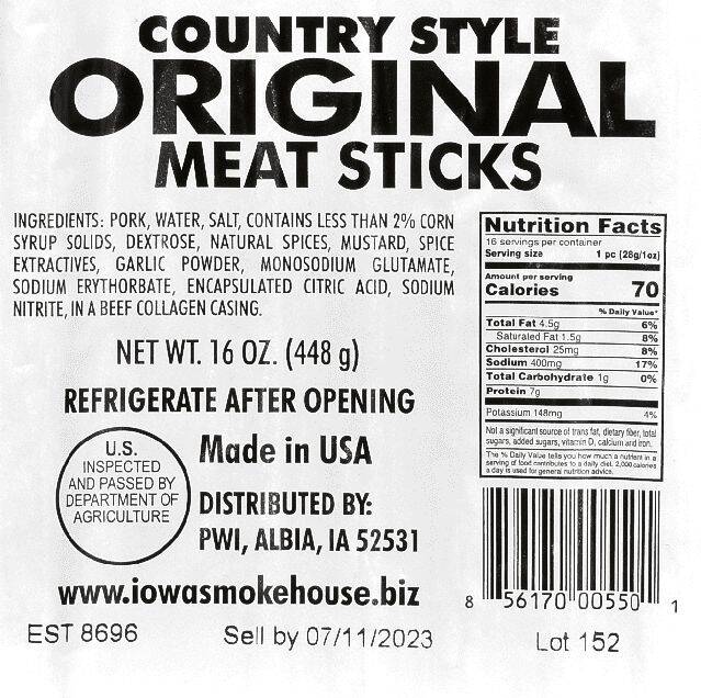 16-Ounce Country Style Original Meat Stick 1 16-Ounce Country Style Original Meat Stick