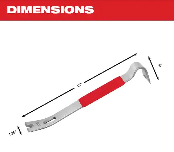 12-Inch Pry Bar With Shockshield 1 12-Inch Pry Bar With Shockshield