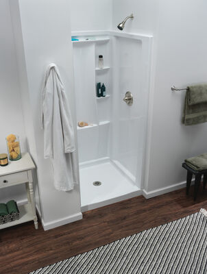 36-Inch x 36-Inch High Gloss White Classic 500 Shower Base 1 36-Inch x 36-Inch High Gloss White Classic 500 Shower Base